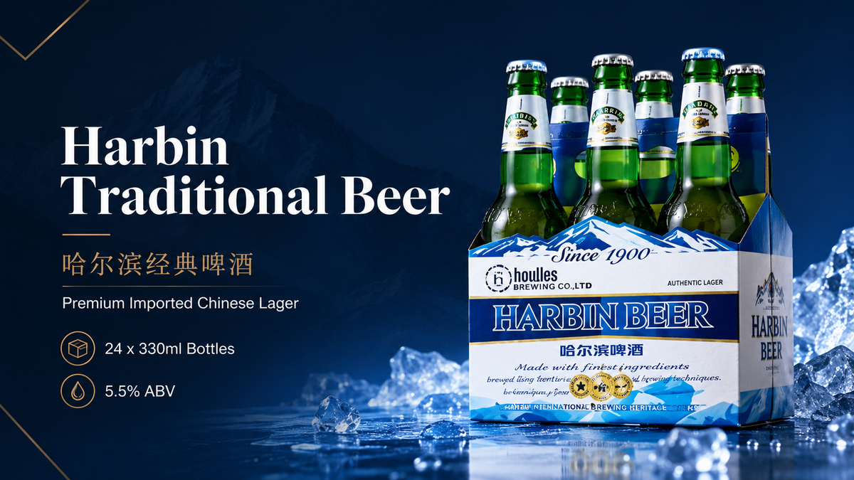 Harbin Traditional Beer – Wholesale Carton 哈尔滨经典啤酒 | 24 × 330ml | 5.5% ABV