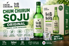Chum Churum Soju Original – Wholesale Carton 처음처럼 소주 오리지널 | 20 × 360ml | 17% ABV