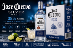 Jose Cuervo Silver Tequila – Wholesale Carton 银标龙舌兰酒 | 12 × 750ml | 38% ABV