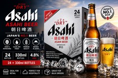 Asahi Beer – Wholesale Carton 朝日啤酒 | 24 × 330ml | 4.8% ABV