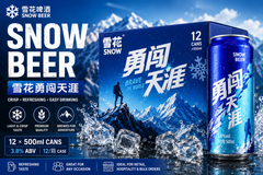Snow Beer – Wholesale Carton 雪花勇闯天涯 | 12 × 500ml | 3.8% ABV